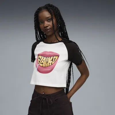 Puma $ap Rocky X  Flacko Smile Baby T-shirt Women In White