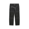 Puma Denim Trousers With Belt Loops In Black