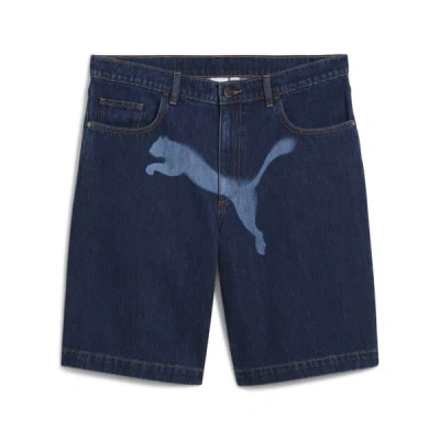 PUMA $AP ROCKY X PUMA MEN'S DENIM SHORTS