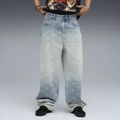 PUMA $AP ROCKY X PUMA MEN'S LASER MONOGRAM DENIM