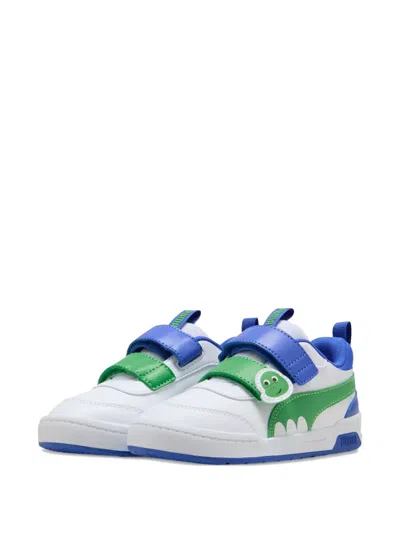 Puma Kids' Appliqué Strap Sneakers In White