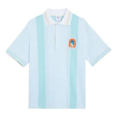 Puma Apres Court Short Sleeve Polo Shirt 'blue'