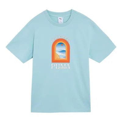 Puma Apres Court T-shirt 'sky Blue'