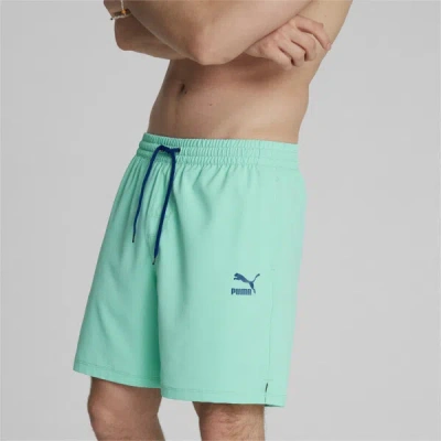 Puma Archive 7" Men's Swim Trunks In Mint