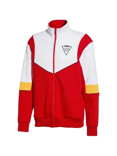 Puma Archive Zip Fastening Jacket In Red