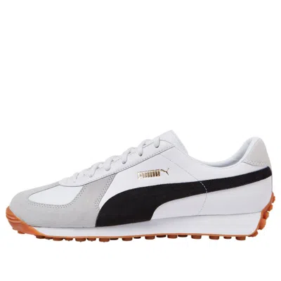 Puma Army Trainer Rider 'black Gray Violet' In White
