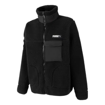 Puma Art Of Sherpa Zip Jacket 'black'