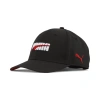 Puma Astor Adjustable Cap Jr In Black/red