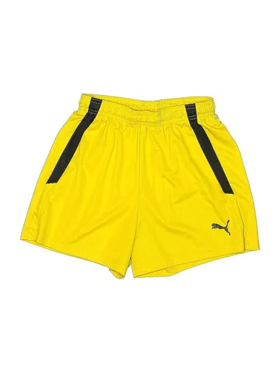 Pre-owned Puma Kids' Athletic Shorts In Yellow