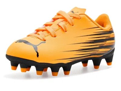 Puma Attacanto Ii Firm, Artificial Ground Soccer Cleats (toddler/little Kid/big Kid) Kids Shoes Heat Fire In Yellow