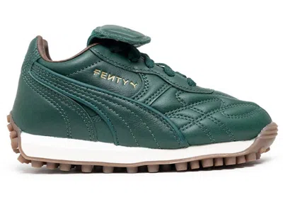 Pre-owned Puma Avanti L Rihanna Fenty Dark Myrtle Sneakers In Dark Myrtle Green