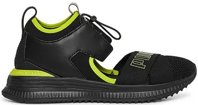 Pre-owned Puma Avid Rihanna Fenty Black (women's) Sneakers In  Black/limepunch