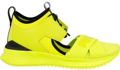 Pre-owned Puma Avid Rihanna Fenty (women's) Sneakers In Limepunch/ Black