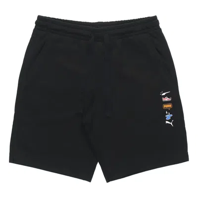 Puma Awareness Athleisure Casual Sports Drawstring Breathable Shorts Black In Blue