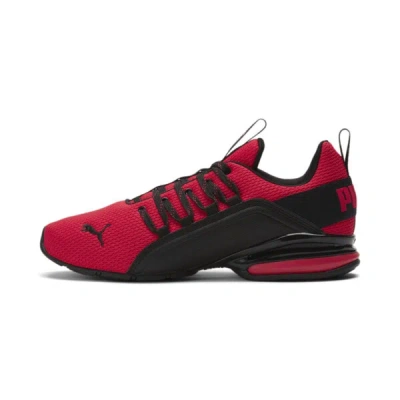 Puma Axelion Refresh Men's Running Shoes In For All Time Red- Black