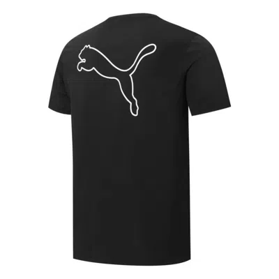 Puma Back Big Logo Tee 'black'