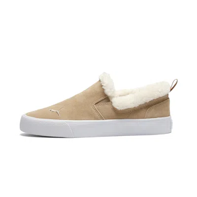 Puma Bari Comfort Sherpa Women's Slip-on Shoes In Sand