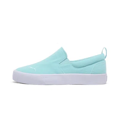 Puma Bari Comfort Slip On Terry Shoes In Blue