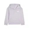 Puma Basic Essentials Little Kids' Hoodie In Purple