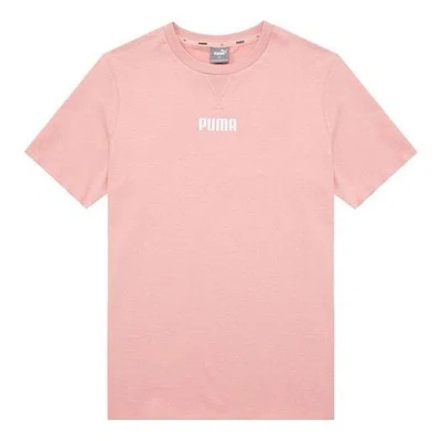 Puma Basic Logo T-shirts 'pink'