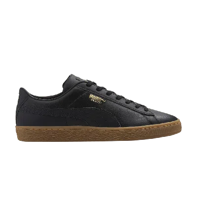 Pre-owned Puma Basket 21 'black Gum'