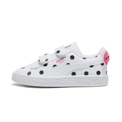 Puma Kids' Basket Bow V Ps Shoes In White