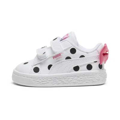 Puma Babies' Basket Bow V Inf Shoes In White
