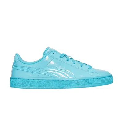 Pre-owned Puma Basket Classic Jr 'patent Blue Atoll' | Kid's Size 4