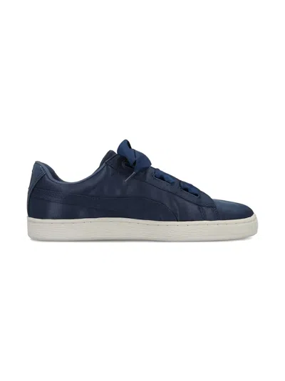 Puma Kids' Basket Heart "blue/white" Sneakers