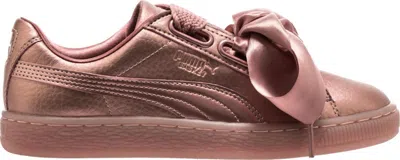 Pre-owned Puma Basket Heart Copper (women's) Sneakers In Copper Rose