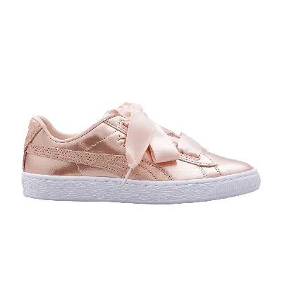 Pre-owned Puma Basket Heart Lunar Lux Jr 'cream Tan'