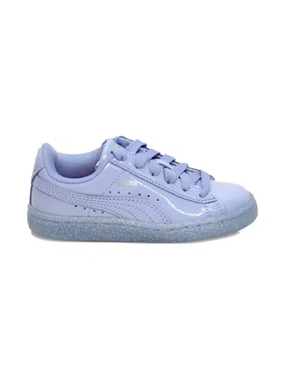 Puma Babies' Basket Iced Glitte Sneakers In Purple