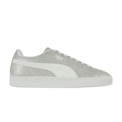 Pre-owned Puma Basket Jr 'silver Glitter' | Kid's Size 5