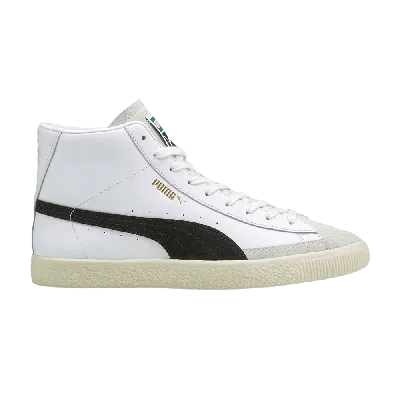 Pre-owned Puma Basket Mid Vintage 'white Black'