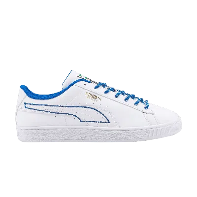 Pre-owned Puma Basket New Heritage 'white Royal'