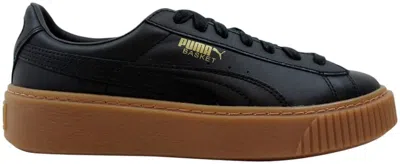 Pre-owned Puma Basket Platform Core (women's) Sneakers In  Black