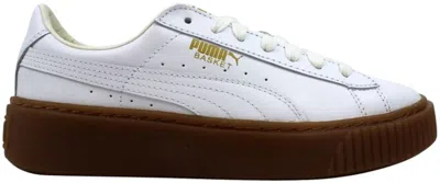 Pre-owned Puma Basket Platform Core (women's) Sneakers In  White