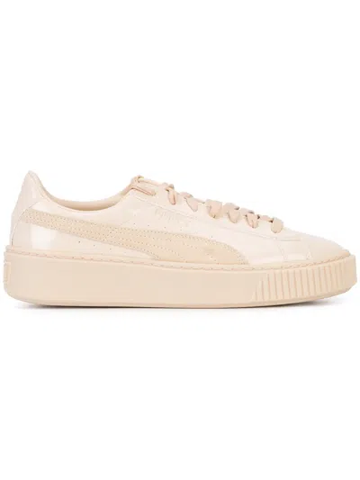 Puma Basket Platform Sneakers In Neutrals