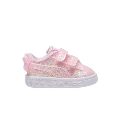 Pre-owned Puma Basket Toddler 'bow Metallic' | Pink | Infant Size 4