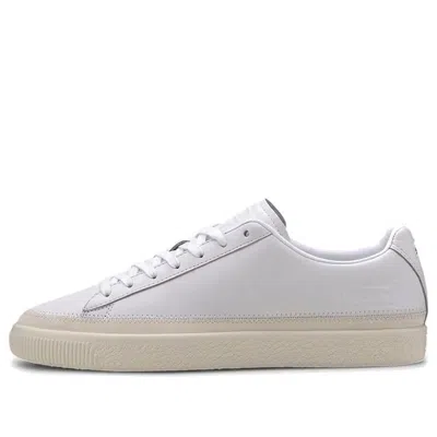 Puma Basket Trim Prm Retro Low Tops Casual Skateboarding Shoes Unisex White