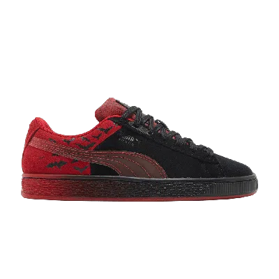 Pre-owned Puma Batman X Suede Classic Big Kid 'black Barbados Cherry' In Red