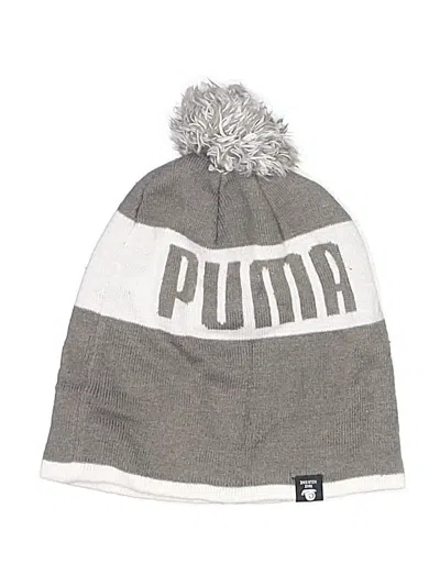 Pre-owned Puma Beanie Hat In Gray