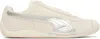 Puma Speedcat Beige Low Top Sneakers With Logo Patch On The Tongue And Formstrip Logo Detail On The Sidei In Frosted Ivory-matte