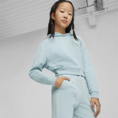 Puma Better Classics Big Kids' Hoodie In Turquoise Surf