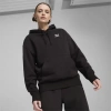 Puma Live In Hoodie Womens Black Cotton Logo Long Sleeve Pullover Gbo120 In Black