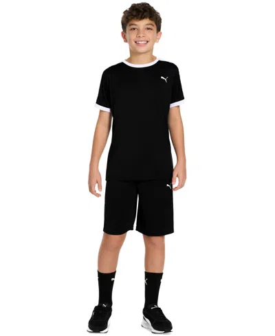 Puma Kids' Big Boys 3-pc. Performance T-shirt, Shorts & Socks Set In  Black