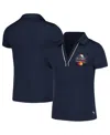 Puma Big Boys And Girls Navy Arnold Palmer Invitational Piped Cloudspun V-neck Polo In Navy