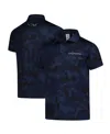 Puma Youth  Navy The Players Mattr Volition Camo Polo In Blue