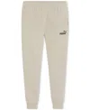 Puma Big Boys Core Pack French Terry Essential Joggers In Light Beig