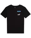 Puma Big Boys Fire Logo Graphic T-shirt In  Black